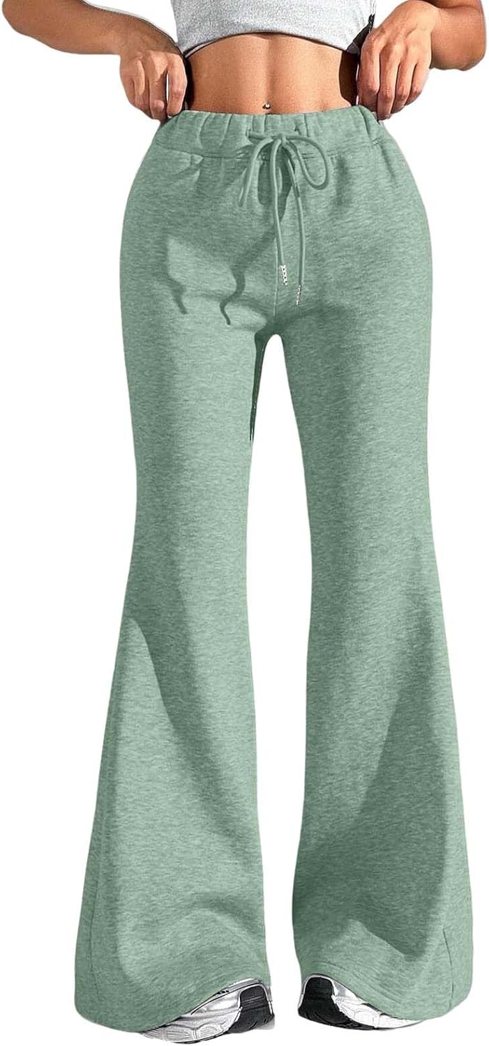 61LOuM8iGpL._AC_SL1500_.jpg Women's High-Waisted Wide-Leg Athletic Pants - Image 1