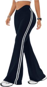 Women's V-Waist Athletic Yoga Flare Pants