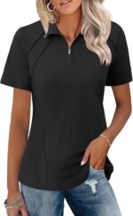 Quick-Dry Golf Polo With 1/4 Zip