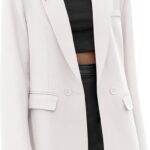 Women's Smart Blazer with Lapel and Pockets
