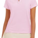 Women's V-Neck Quick-Dry Collared Golf & Tennis Polo