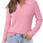 Women's Wool-Blend Knit Business-Casual Polo