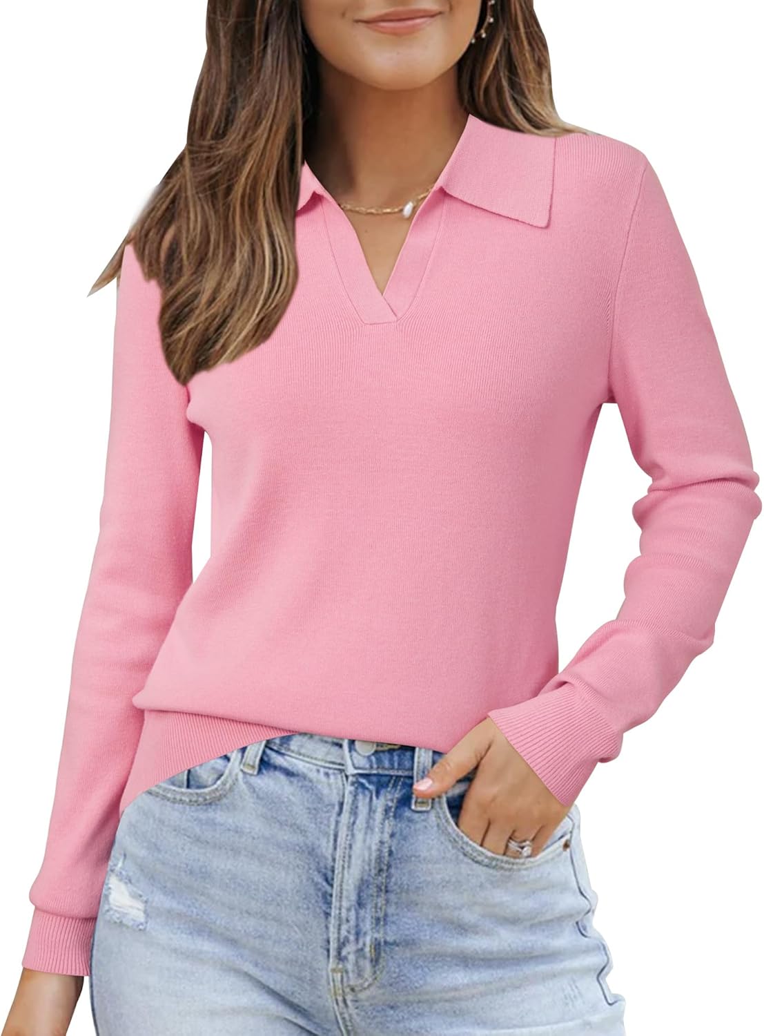 71gFW-HBcPL._AC_SL1500_.jpg Women's Wool-Blend Knit Business-Casual Polo - Image 1
