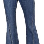 Women's Vintage High-Waisted Stretchy Flare Jeans