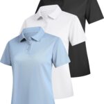 3-Pack Quick-Dry Collared Short-Sleeve Golf Polo